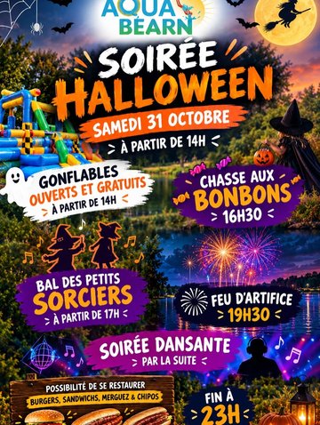 Soirée Halloween à Aqua Béarn