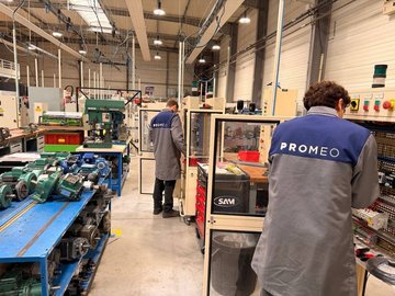 Visite d'ateliers et salles de formation Proméo ITII