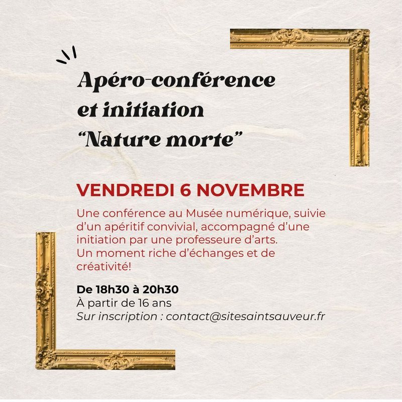 Apéro-conférence Nature morte
