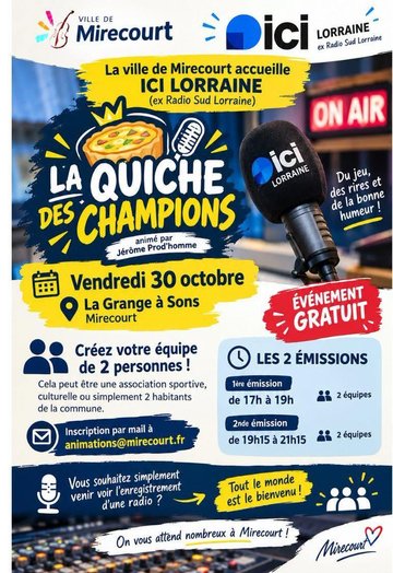 La quiche des champions débarque à Mirecourt