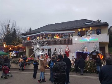 La Maison de Noël décorée