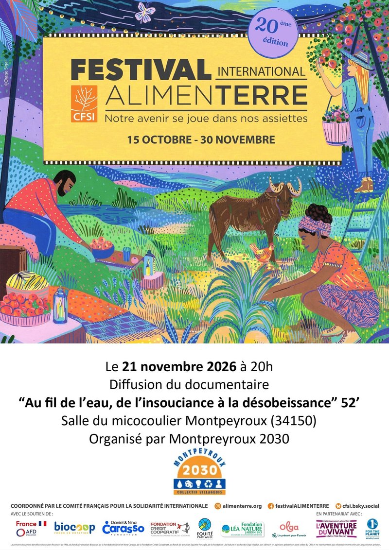 “Au fil de l’eau, de l’insouciance à la désobeissance” 52’