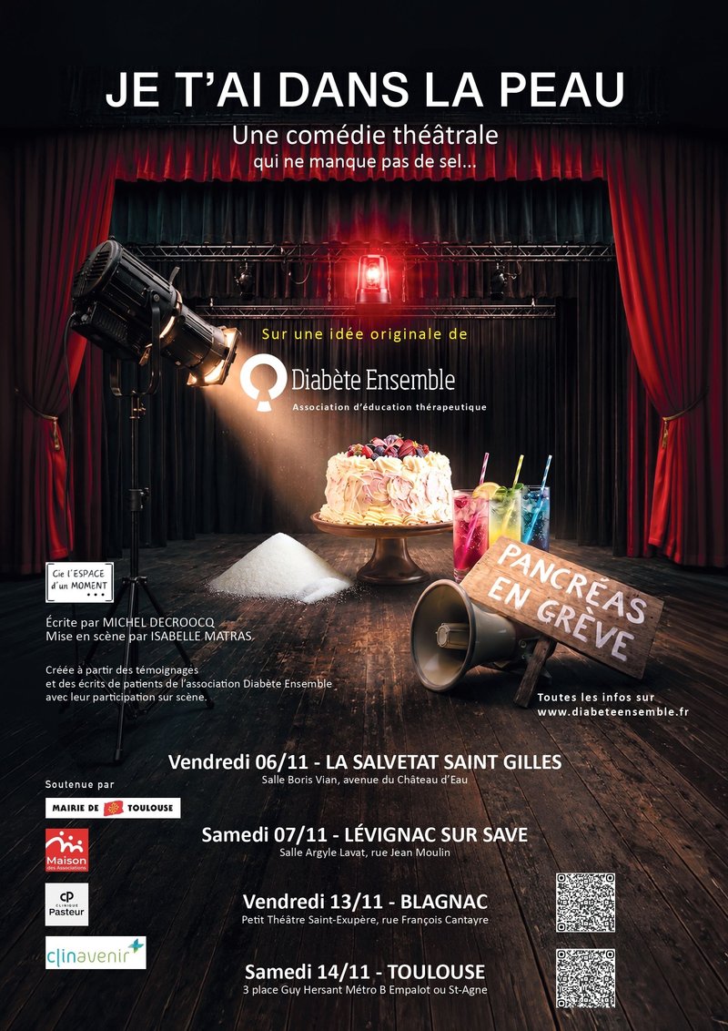 « Je t’ai dans la peau » : une pièce de théâtre sensible et engagée autour du diabète