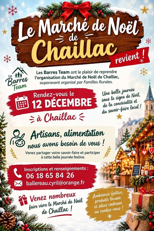 Marché de Noël à Chaillac