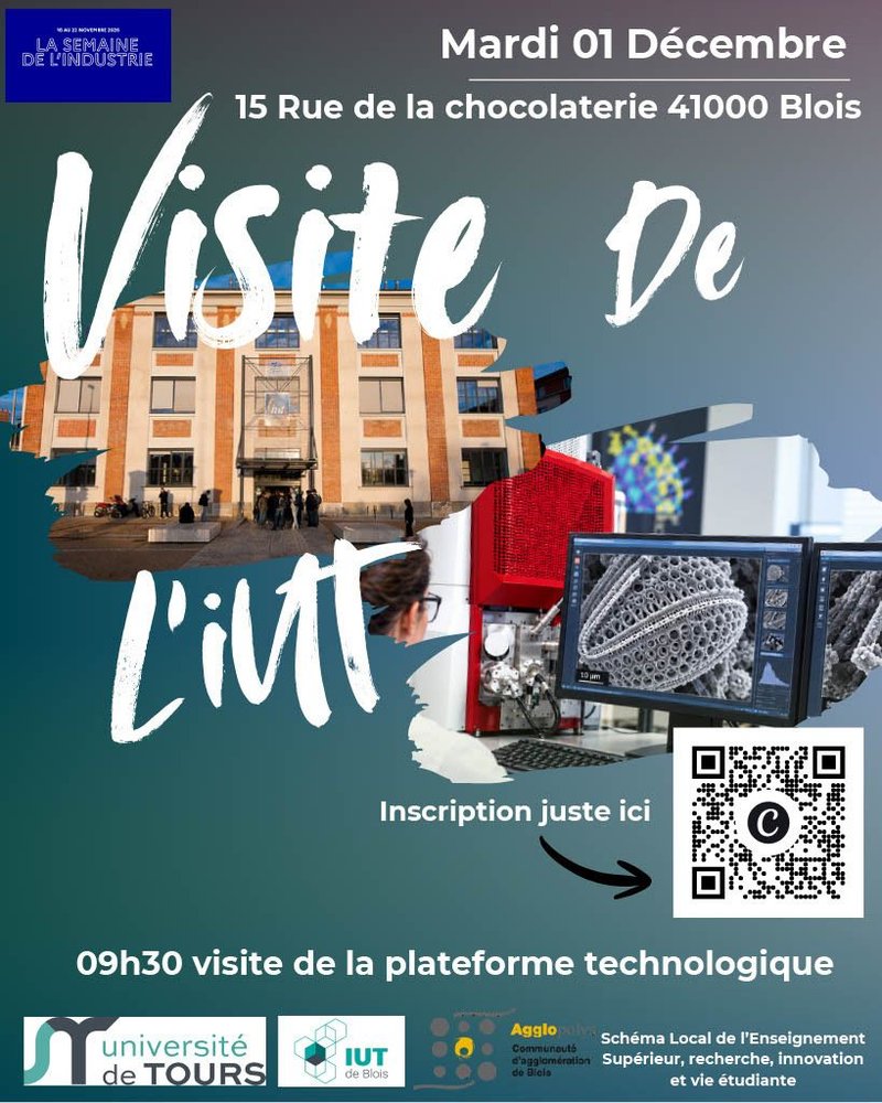 Visite de la plateforme technologique de l'IUT de Blois