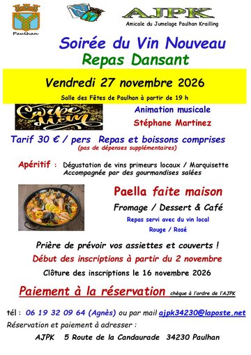 SOIREE DU VIN NOUVEAU