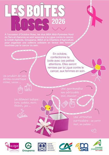 Remise des boîtes roses pour Octobre Rose