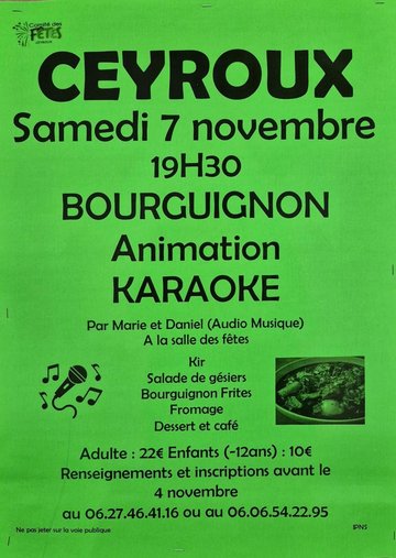Soirée Bourguignon