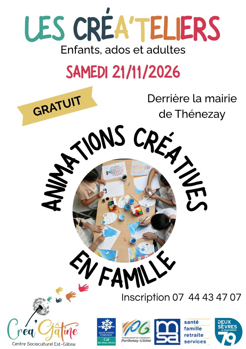Créa'telier : atelier parents-enfants créatif