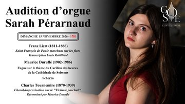 Audition d'orgue de Sarah Pérarnaud