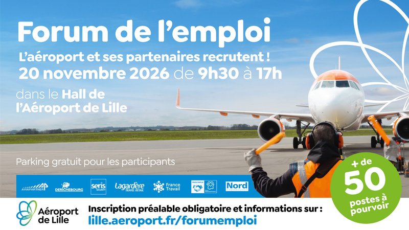 Forum de l'emploi à l'Aéroport de Lille