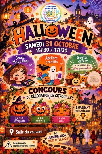 🎃 Halloween à Montpeyroux : ateliers, concours de citrouilles et déambulation !