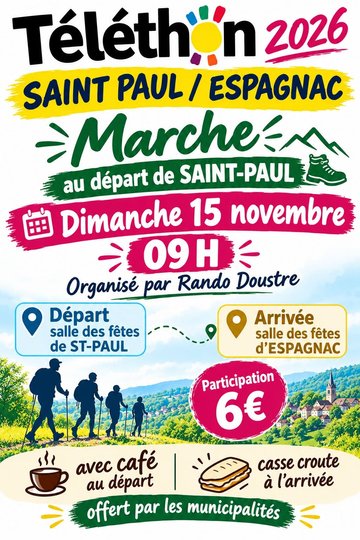Téléthon marche Saint Paul /Espagnac