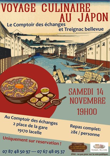 Voyage culinaire au japon au Comptoir des Echanges