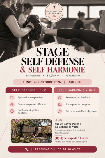 Stage pour les Femmes : Self défense / Self Harmonie