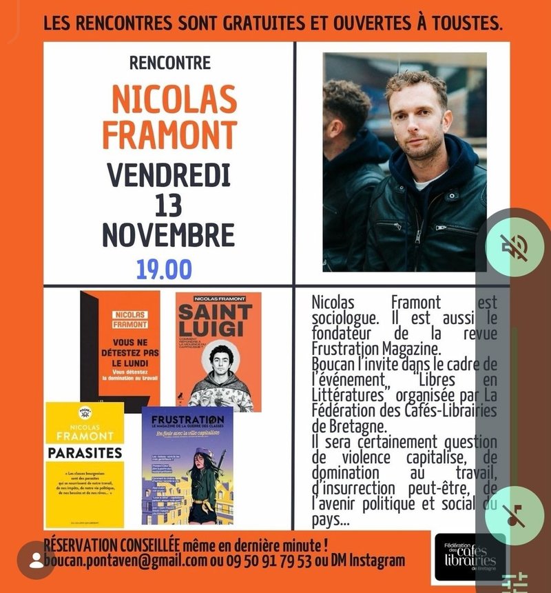Rencontre avec Nicolas Framont