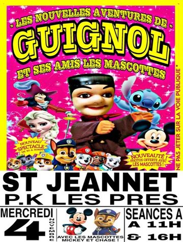 Les nouvelles aventures de Guignol et ses Amis les mascottes à St Jeannet !