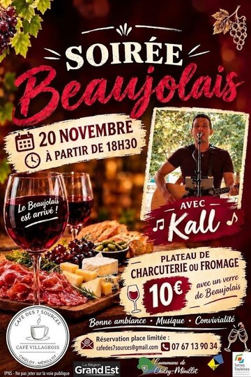 Soirée Beaujolais Nouveau - Café des 7 Sources