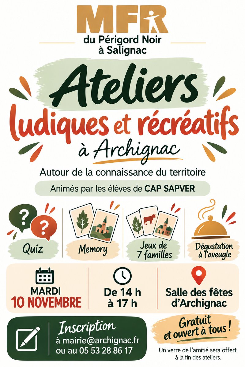 ATELIERS LUDIQUES ET RECREATIFS