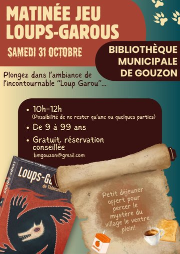 Halloween : matinée jeu loups-garous !