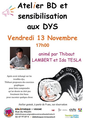 Atelier BD et sensibilisation aux troubles Dys