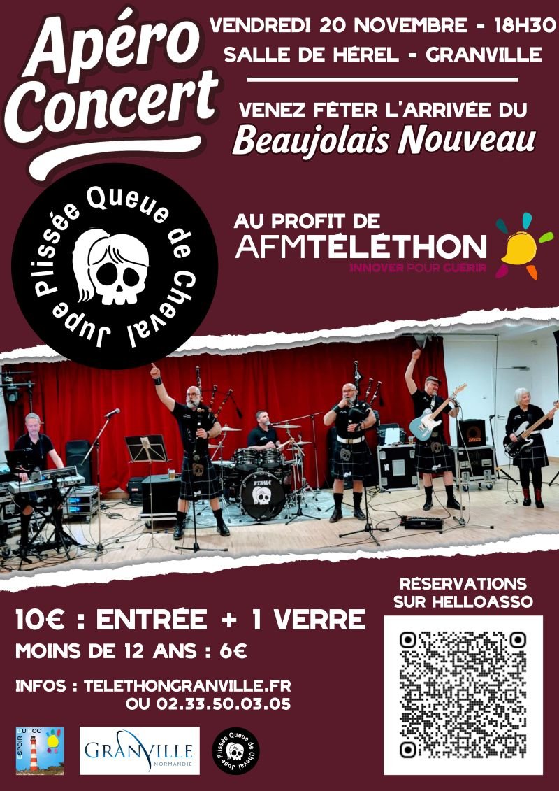 Apéro-concert animé par "jupe plissée et queue de cheval"