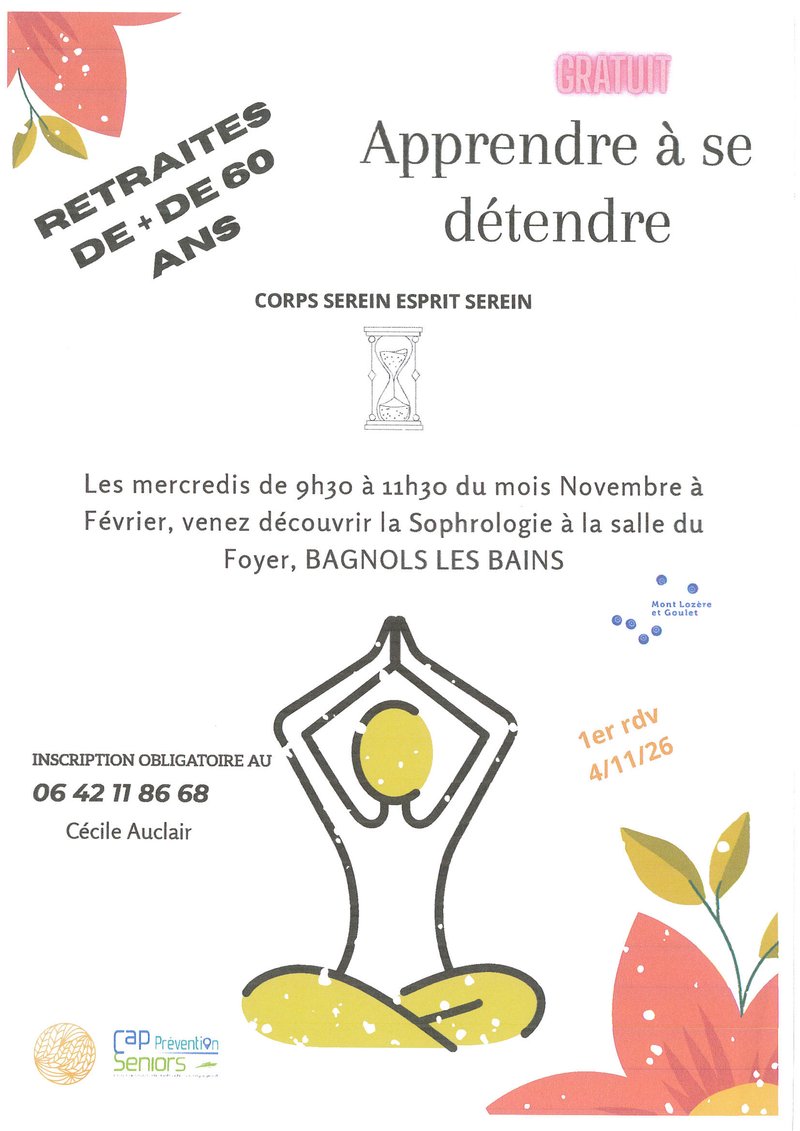 ATELIER SOPHROLOGIE SÉNIOR