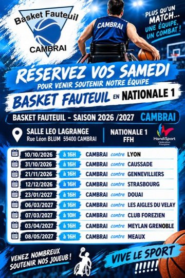 Match de basket fauteuil 🏀