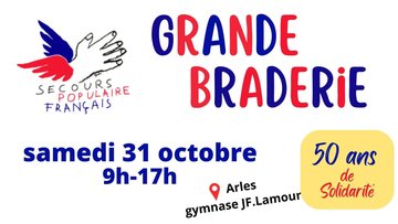 Grande braderie du Secours Populaire