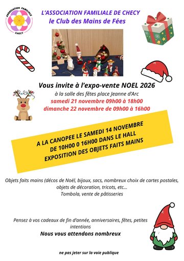 VENTE DU CLUB DES MAINS DE FEES
