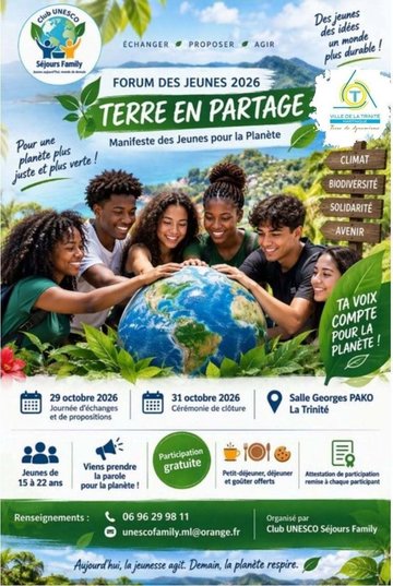 [Forum des jeunes ] TERRE EN PARTAGE : TA VOIX COMPTE POUR LA PLANÈTE !