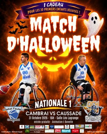 Basket Fauteuil | Cambrai VS Caussade  🏀🎃