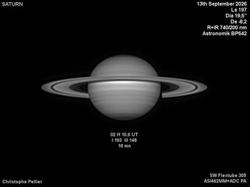 Ciels de Nantes : Saturne, les anneaux s'ouvrent
