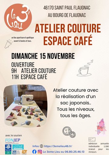 Atelier couture et espace café