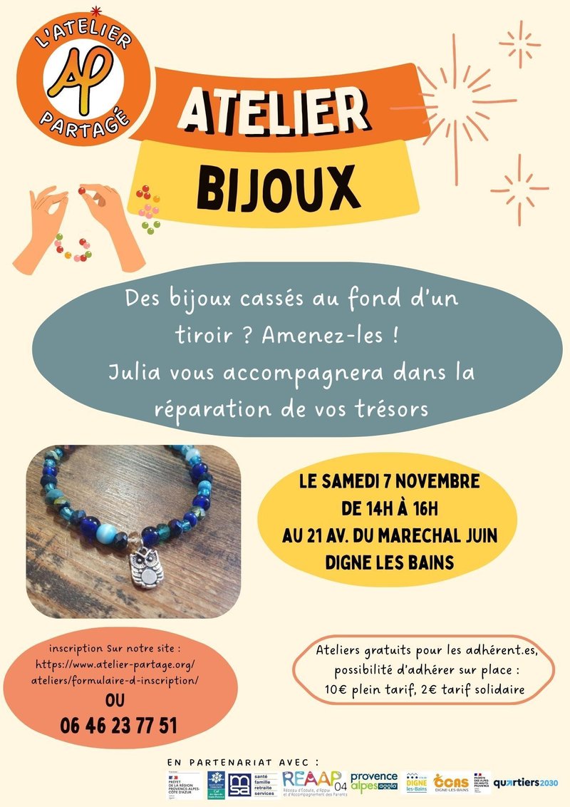 Atelier réparation bijoux