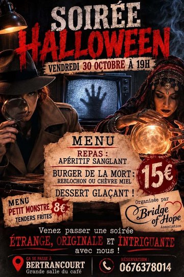 Soirée Halloween à Bertrancourt