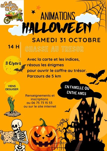 Les animation d'Halloween à La Cueillette de Cappy
