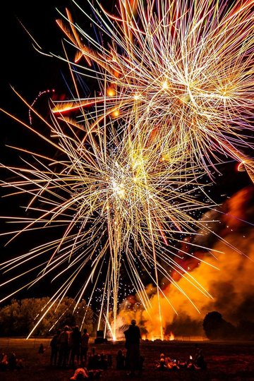Feu d'artifice de Noël