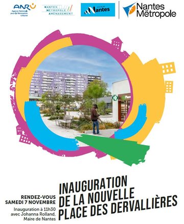 Inauguration de la nouvelle place des Dervallières