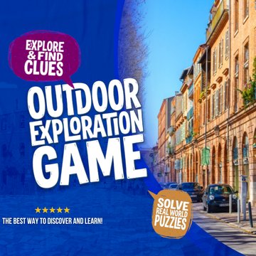 Jeu d'exploration en plein air dans la vieille ville de Toulouse