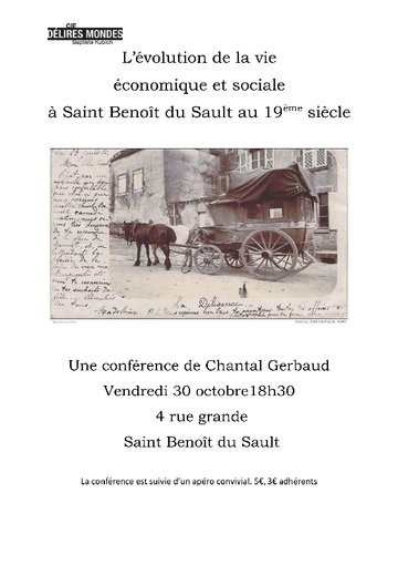 L'évolution de la vie économique et sociale à Saint-Benoit au 19e S.
