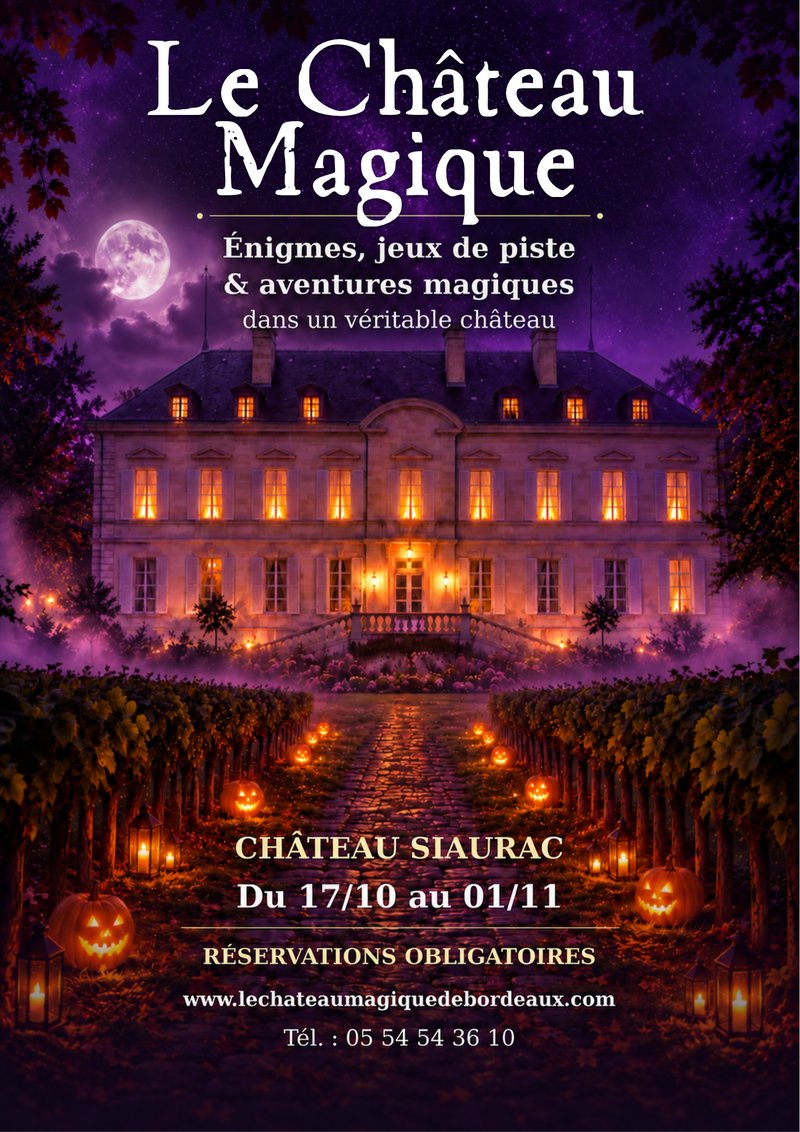 Cet automne le château Siaurac devient une école de magie !