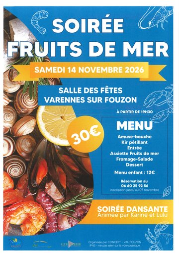 Soirée fruits de mer