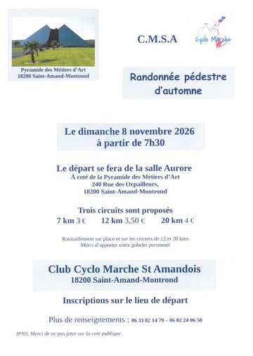 Randonnée pédestre d'automne