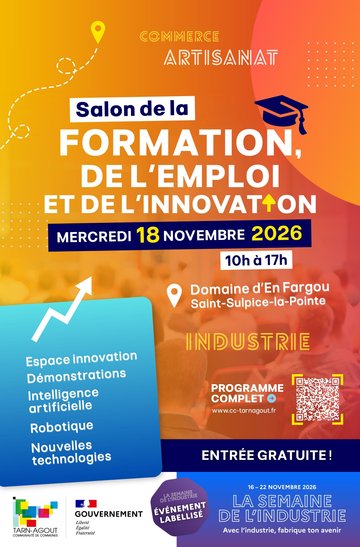 Salon de la Formation, de l’Emploi et de l’Innovation en Tarn-Agout