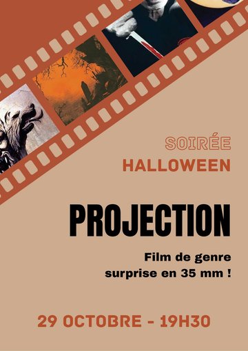 Soirée Halloween : Projection surprise en 35 mm