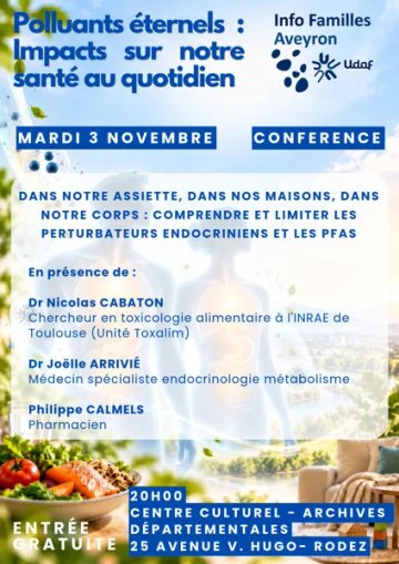 Conférence "Polluants éternels : les impacts sur notre santé au quotidien"
