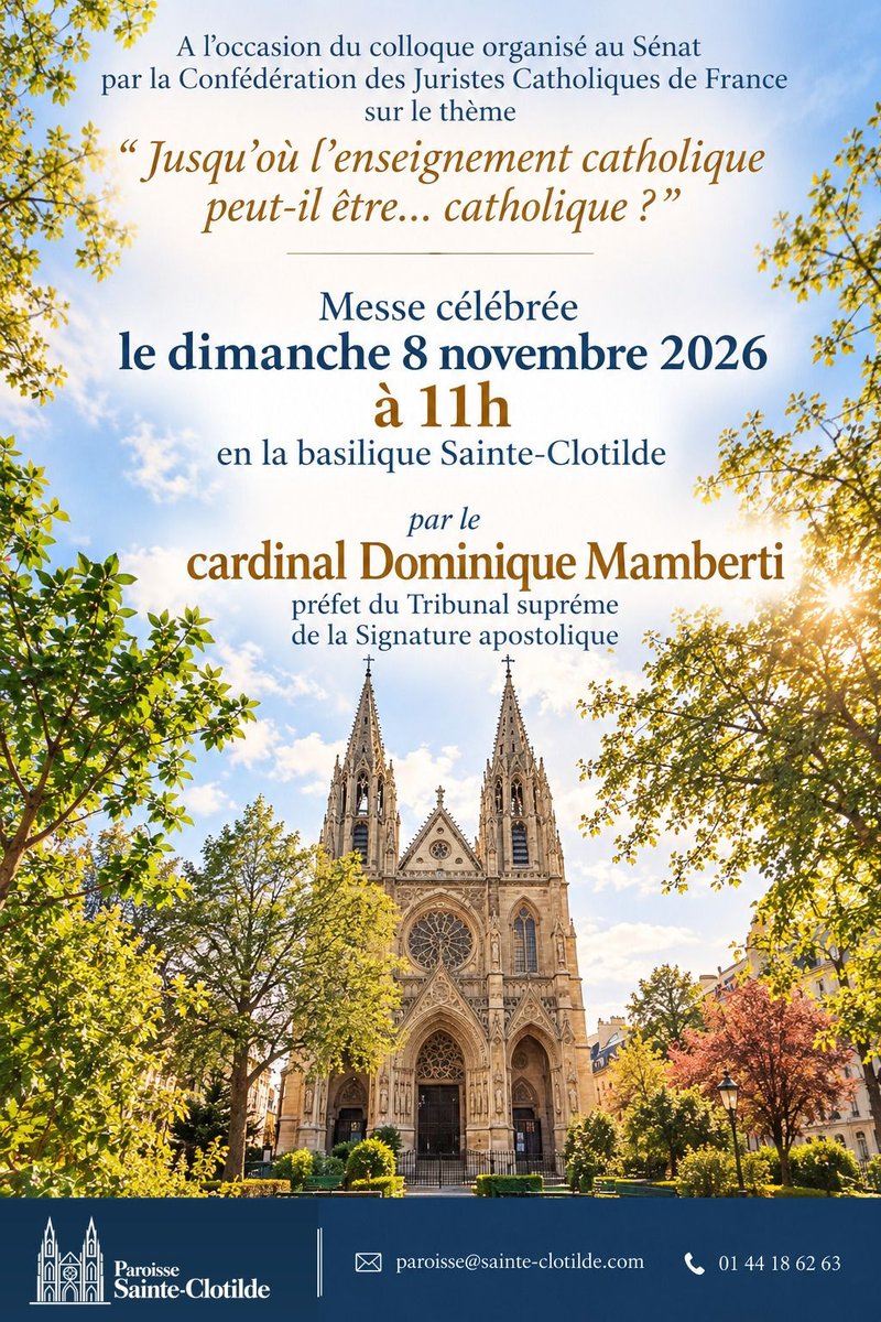 Messe célébrée par le cardinal Dominique Mamberti