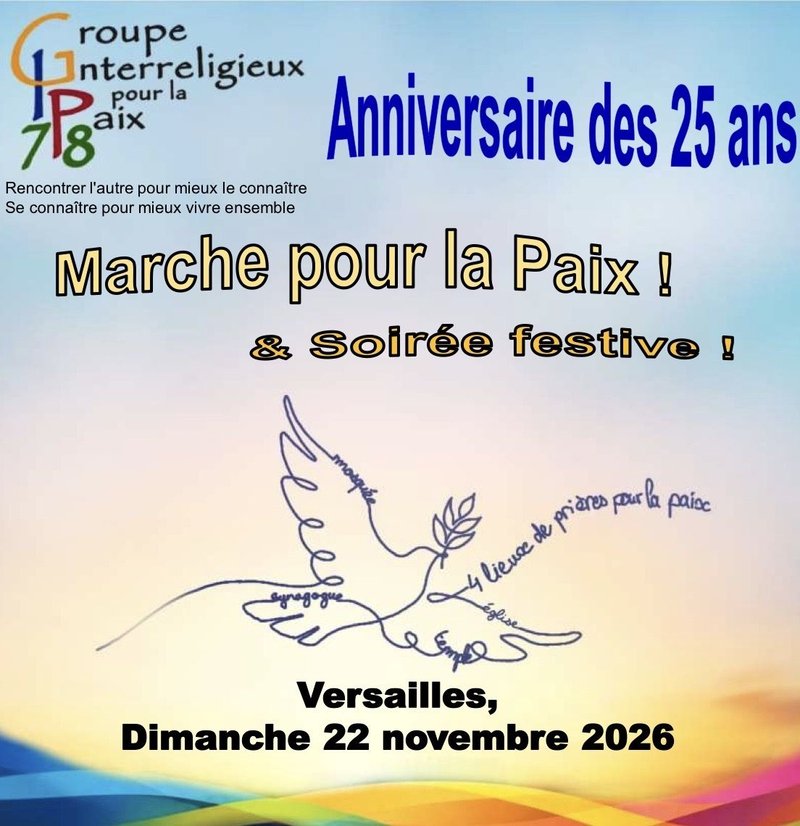 25 ans du GIP78 : Marche pour la paix
