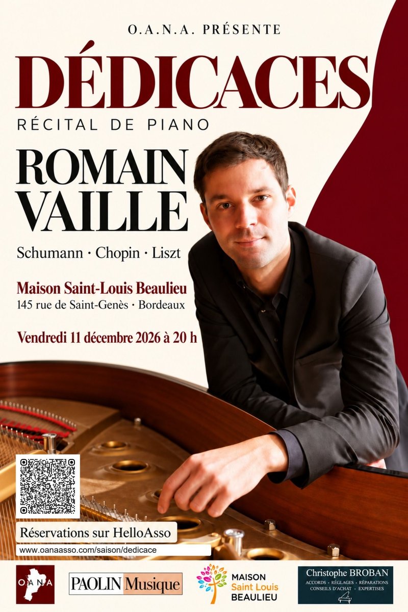 "Dédicaces", un récital de piano de Romain Vaille